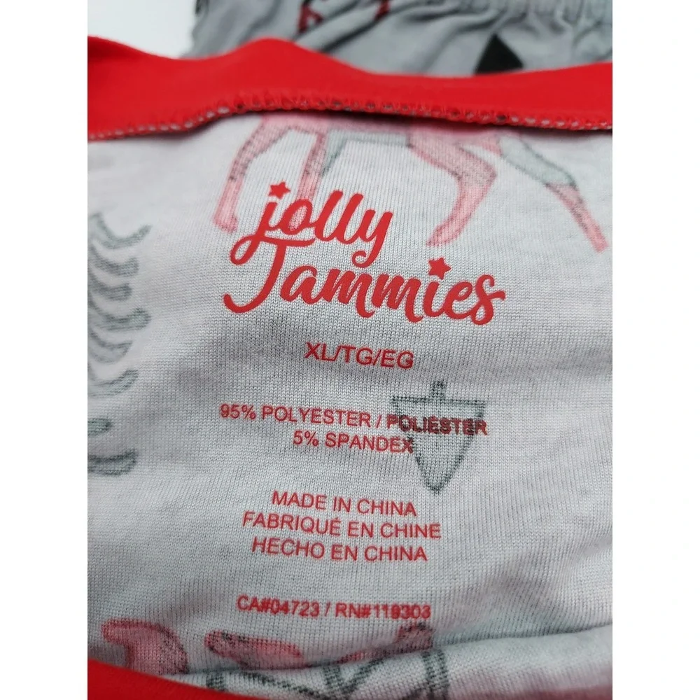 Jolly Jammies‎ XL Buffalo Plaid Bear Deer Tree Pajama Set Womens Loungewear